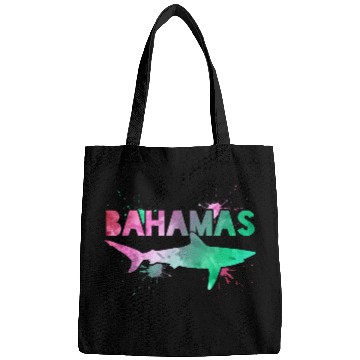 Discover Bahamas Shark Watercolor Souvenir Bags