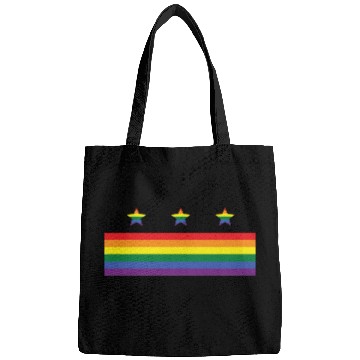 Discover Washington DC Gay Pride Parade Rainbow Flag Bags