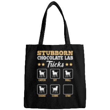 Discover Labrador STUBBORN CHOCOLATE LAB TRICKS Bags