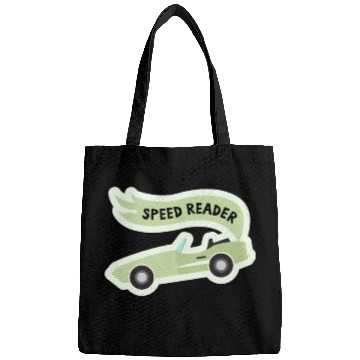 Discover Speed ReaderBookish Racing Car Pastel Green Lemon Bags
