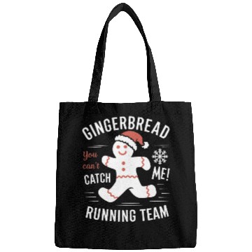 Discover Gingerbread Running Team Christmas Humor Bags