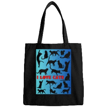 Discover Cat figures in black and blue Bags