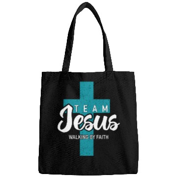 Discover Team Jesus Walking By Faith Inspirational Design Bags