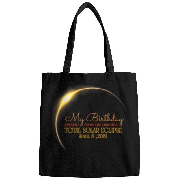 Discover Solar Eclipse Birthday Present Universe Bags