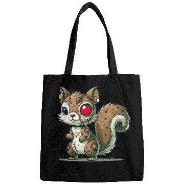 Discover scary zombie squirrel for Halloween fun Bags