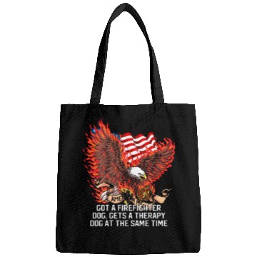 Discover Gets a Firefighter Dog Therapy Dog Fire Department Bags