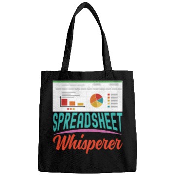 Discover Spreadsheet Whisperer Funny Accounting Bookkeeper Bags