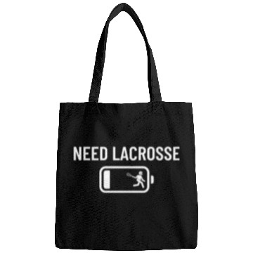 Discover Need Lacrosse Low Battery Funny Lacrosse Bags