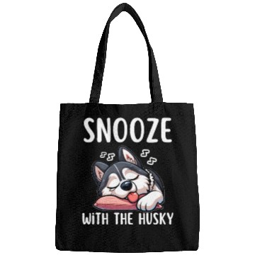 Discover Snooze with the husky |Snooze Mode Husky Edition Bags