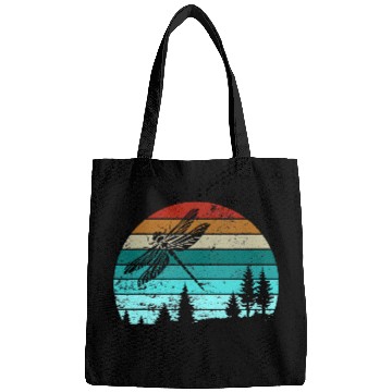 Discover Dragonfly Vintage Retro Insect Nature Bags