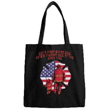 Discover Gets a Firefighter Dog Therapy Dog Fire Department Bags