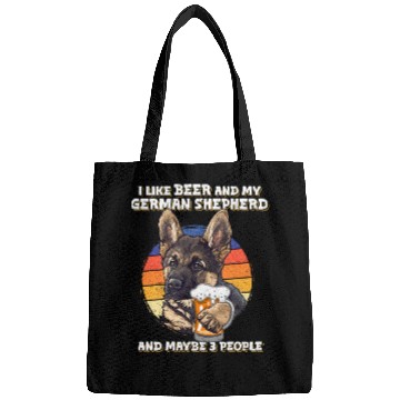 Discover Shepherd Dog LIKE BEER AND GERMAN SHEPHERD Bags