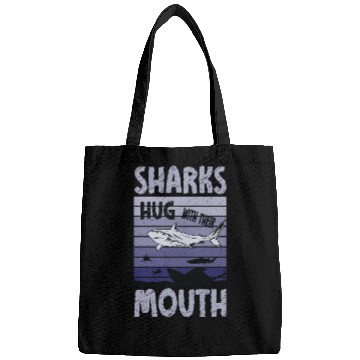 Discover Great White Shark Hug Largest Predator Ocean Bags