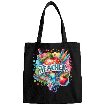 Discover Colorful Back To School Teacher and Octopus Bags