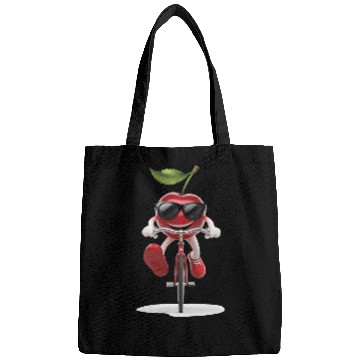 Discover Cherry Cycling On Bike Realistic Bags