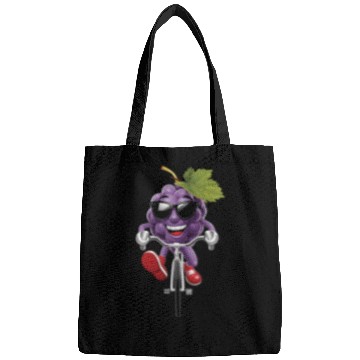 Discover Grapes Cycling On Bike Realistic Bags
