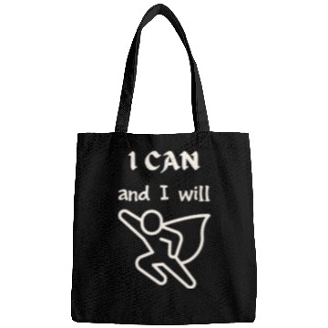 Discover I Can and I Will - Motivational Superhero Bags
