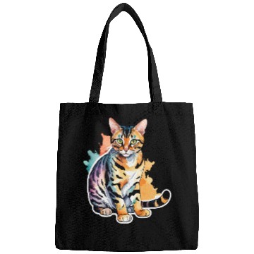 Discover Leopard Cat Watercolor Bags