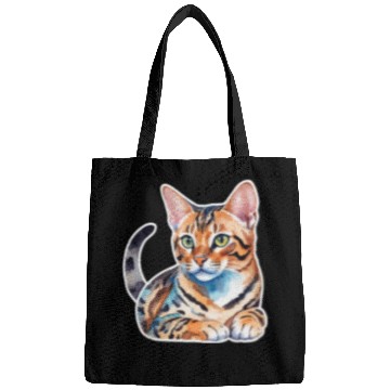 Discover Leopard Cat Watercolor Bags