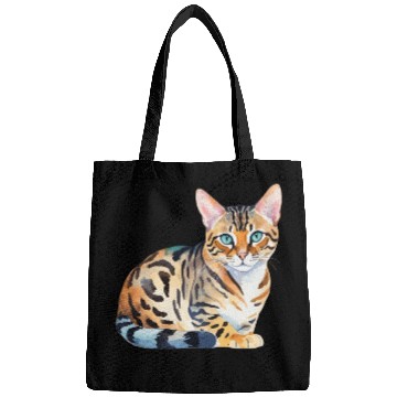 Discover Leopard Cat Watercolor Bags