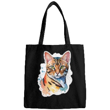 Discover Leopard Cat Watercolor Bags