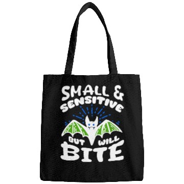 Discover Bat Halloween Outfit Small Sensitive But Will Bite Bags
