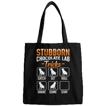Discover Labrador STUBBORN CHOCOLATE LAB TRICKS Bags