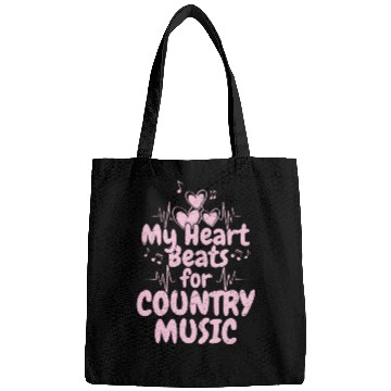 Discover My Heart Beats for Country Music Cowboy Western Bags