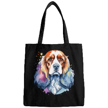 Discover American Cocker Spaniel Watercolor Bags