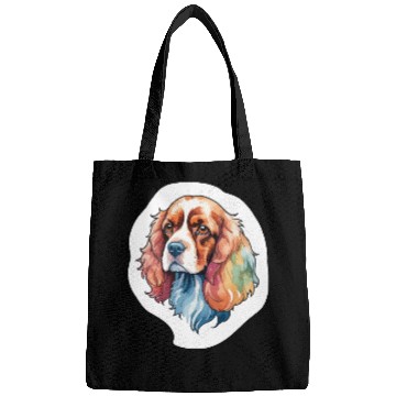 Discover American Cocker Spaniel Watercolor Bags