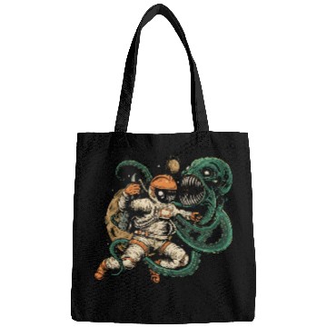 Discover Astronaut vs. Octopus: Epic Space Battle Bags