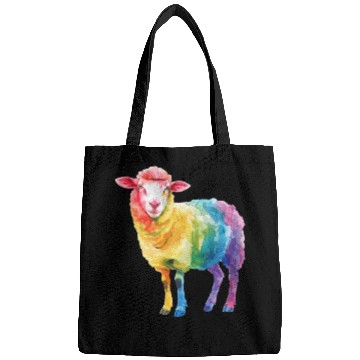 Discover Shepherd Sheep Farm Animal Rainbow Sheep Colorful Bags