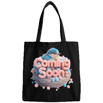 Discover Coming Soon Baby Bird in Nest Announcement Bags