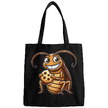 Discover Funny cockroach with cookie cartoon dessert Bags