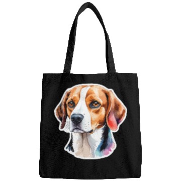 Discover Beagle Watercolor Bags