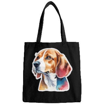 Discover Beagle Watercolor Bags