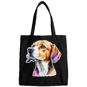 Discover Beagle Watercolor Bags