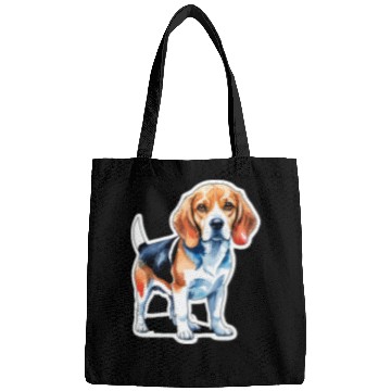 Discover Beagle Watercolor Bags