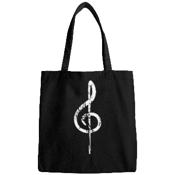 Discover Music Clef Note Violin Treble Sound Vintage Retro Bags