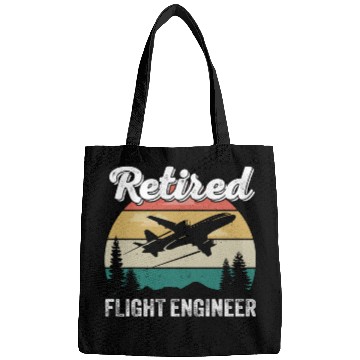 Discover Retired Flight Engineer Retirement Pilot & Aviatio Bags