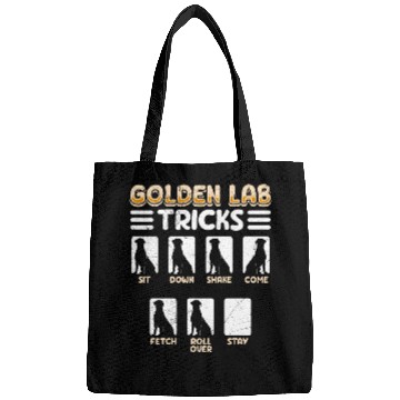 Discover Labrador GOLDEN LAB TRICKS Labrador Dog Funny Bags