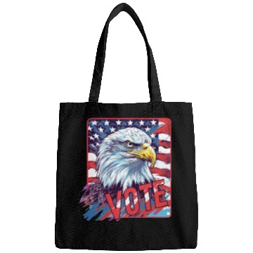 Discover Unique Eagle American Flag Vote US Election 2024 Bags