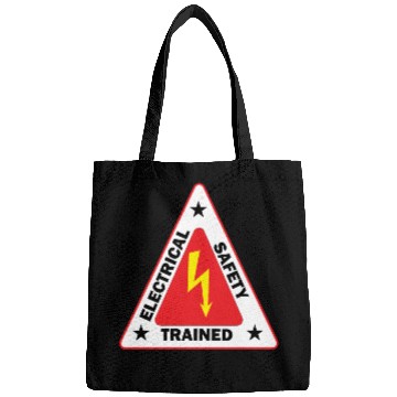 Discover electrical Safety Trained Triangle Warning Sign Bags