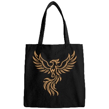 Discover Phoenix Majestic Tribal Art Bird Fire Symbol Bags