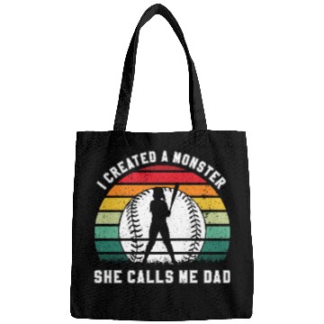 Discover Calls Me Softball Dad Funny Daddy Father's Day Bags