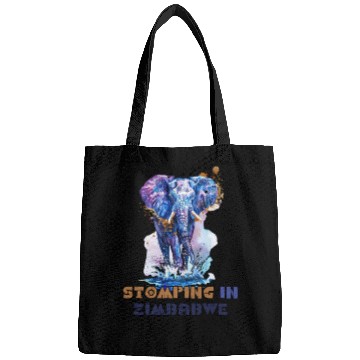 Discover Zimbabwe Elephant Painting Bags Design