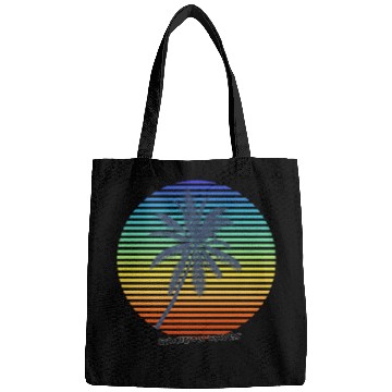 Discover Summer Rainbow Palm Bags
