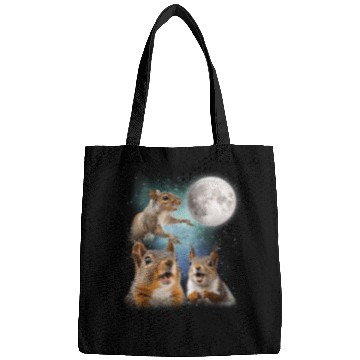Discover Funny Squirrel Moon Space! Nerd, Geed, Science Bags