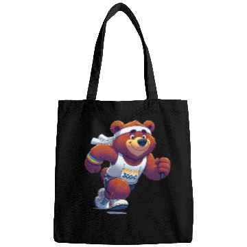 Discover Cute Marathon Runner Bear Bags