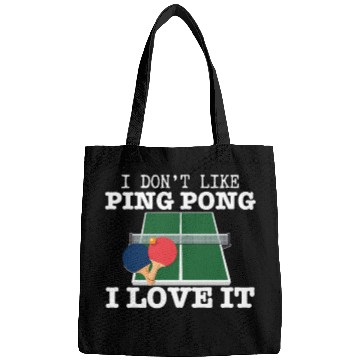 Discover I Love Ping Pong Funny Ping Pong Player Bags